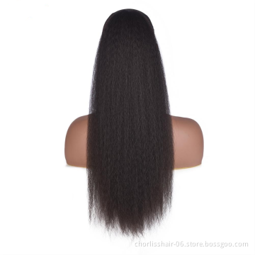 Ombre Color 22 Inch Chorliss For Women Goddess Long Straight Drawstring Ponytails Kinky Curly In Synthetic Ponytail Extensions